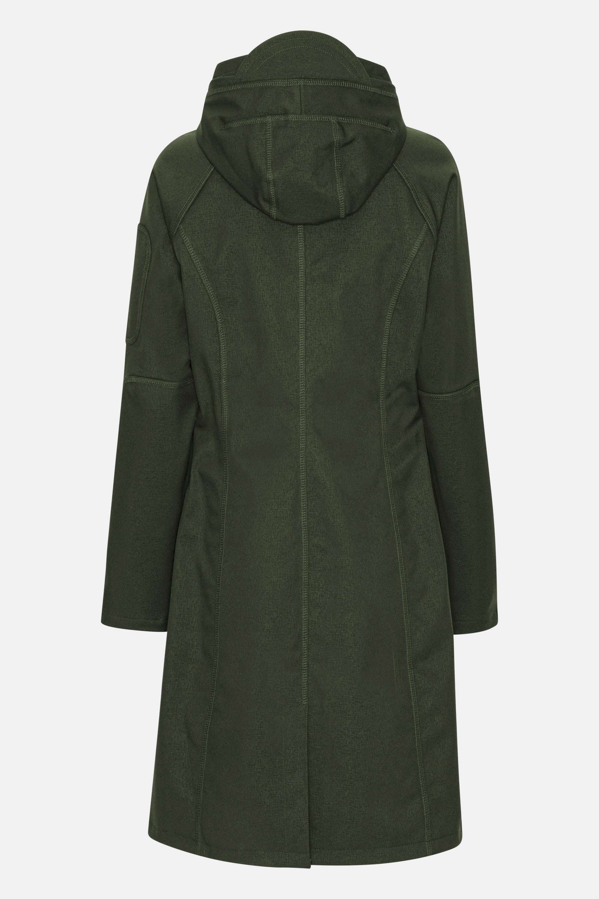 Long Softshell Raincoat - Army